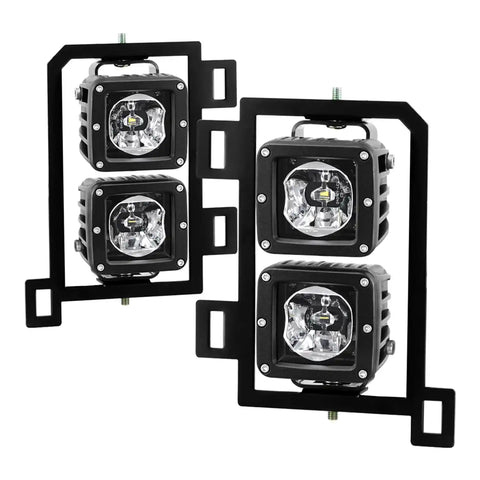 Spyder Auto 9045424 Full LED Fog Lights- Clear -