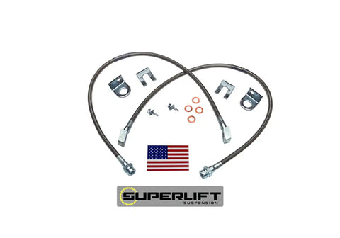 Superlift 91400 Bulletproof Brake Hose - Rear 76-86 Jeep CJ5/CJ7 3 plus Lift