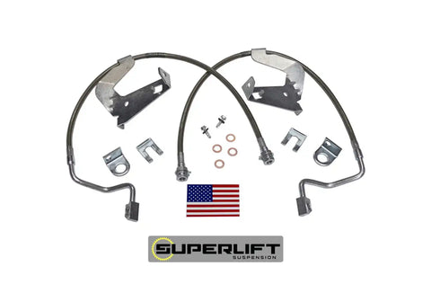 Superlift 91540 Bulletproof Brake Hose - Front 08-10 F-250/F350 w/ 2-4 Lift