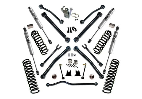Superlift K997F 4 Lift Kit - 07-18 Wrangler JK 4-door w/ Reflex Ctrl Arms & FOX Shocks