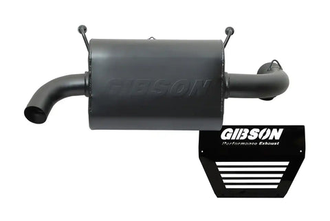 Gibson Performance Exhaust 98028 Polaris UTV Single System Black Ceramic