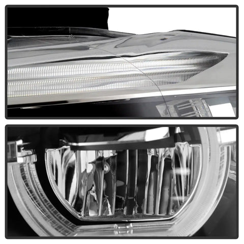 Spyder Auto 9948534 FULL LED Projector Headlights - Chrome