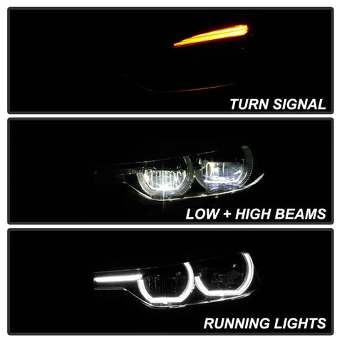 Spyder Auto 9948534 FULL LED Projector Headlights - Chrome