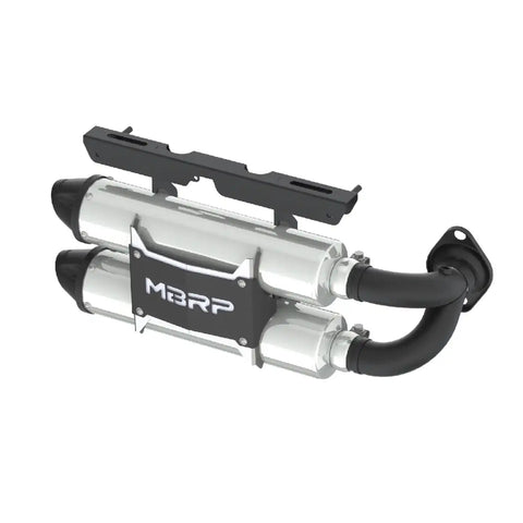 MBRP Exhaust AT-9517PT - Performance Series Polaris 4 Stacked Dual Slip-on System.