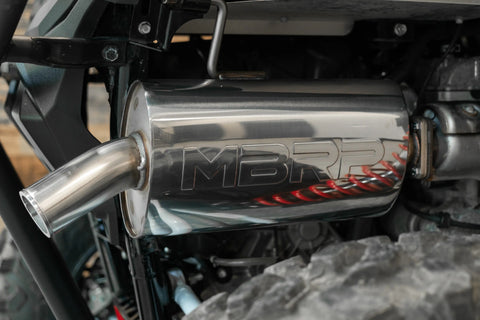 MBRP Exhaust AT-9301SP - Sport Series Kawasaki Single Slip-on Muffler.