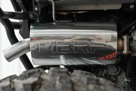 MBRP Exhaust AT-9301SP - Sport Series Kawasaki Single Slip-on Muffler.