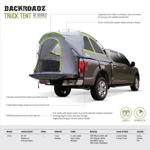 BackRoadz Truck Tent - Full Size Long Bed