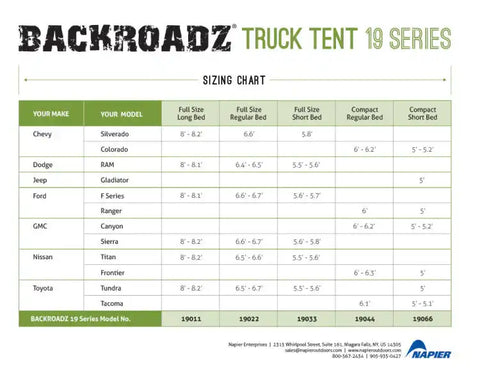 BackRoadz Truck Tent - Full Size Long Bed