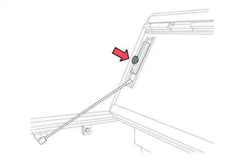 Bak Industries 356A0014 PARTS-356A0014 Tonneau Cover Adjusting Knob Replacement For All BAKFlip Models With 2 Knobs