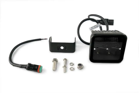 DV8 Offroad BE3EW40W UNIVERSAL 3 INCH CUBE LED LIGHT WITH FLOOD PATTERN AND POST MOUNT