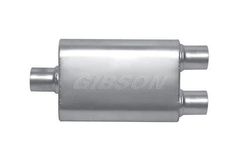 Gibson Performance Exhaust BM0110 MWA Center/Dual Oval Muffler Stainless