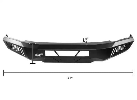 Black Horse Off Road AFB-F115 - Matte Steel Armour I Front Bumper