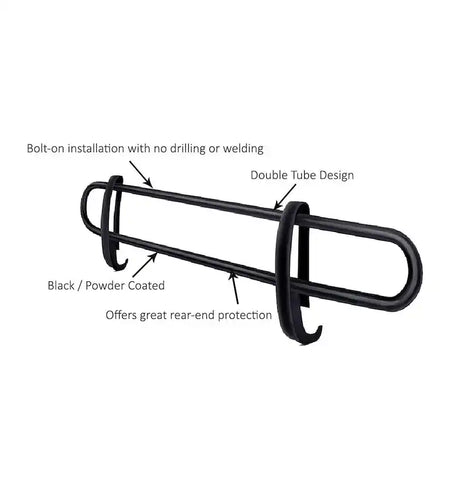 Black Horse Off Road 8D098601A - Steel Double Tube