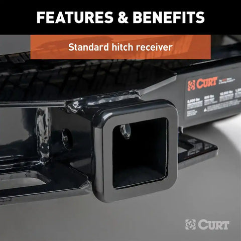 CURT 13277 Class 3 Trailer Hitch, 2-Inch Receiver, Fits Select Audi Q7