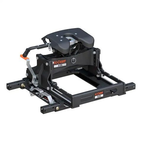 CURT 16057 A25 Sliding 5th Wheel Hitch, 25K, Select Chevy, Ford, GMC Puck System