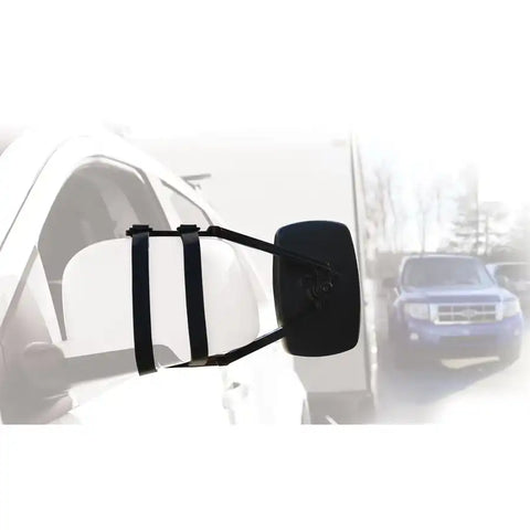 Camco 25650 Camco 25650 Exterior Towing Mirror Clip-On Single 5 Inch x 7-1/2 Mounts To Either Driver or Passenger Side Non-Extendable