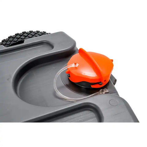 Camco 39002 Portable Waste Holding Tank Rhino , Tote Tanks 21 Gallon 2 Wheel Design Blow-Molded Polyethylene