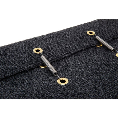Camco 42935 Camco 42935 Entry Step Rug Wrap Around Hook and Spring 23 Inch Width x 22 Length Grey Carpet