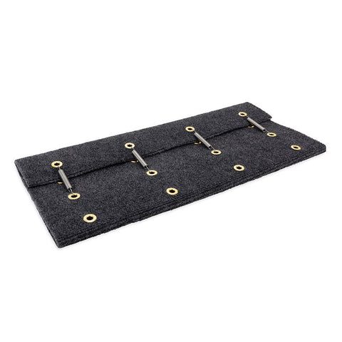 Camco 42935 Camco 42935 Entry Step Rug Wrap Around Hook and Spring 23 Inch Width x 22 Length Grey Carpet