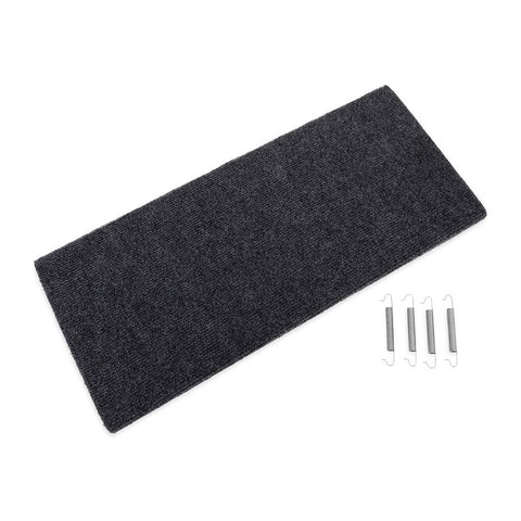 Camco 42935 Camco 42935 Entry Step Rug Wrap Around Hook and Spring 23 Inch Width x 22 Length Grey Carpet