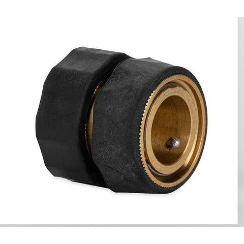 Camco 20136 Camco 20136 Fresh Water Hose Connector Quick Connect Fits Standard Garden Female Coupling Brass With Automatic Shut Off Valve