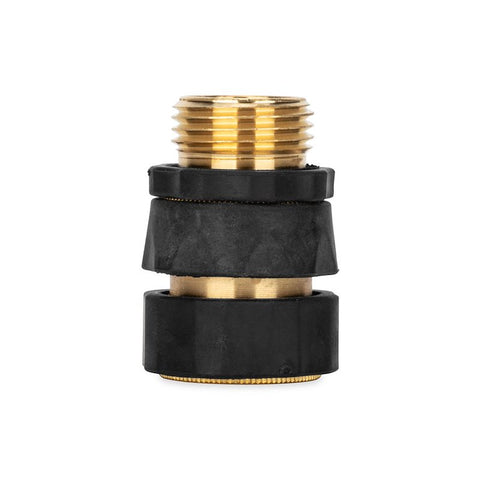 Camco 20136 Camco 20136 Fresh Water Hose Connector Quick Connect Fits Standard Garden Female Coupling Brass With Automatic Shut Off Valve