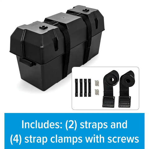 Camco 55374 Battery Box Fits Two 6V Group GC2 Batteries Or 12V 24/ 24M