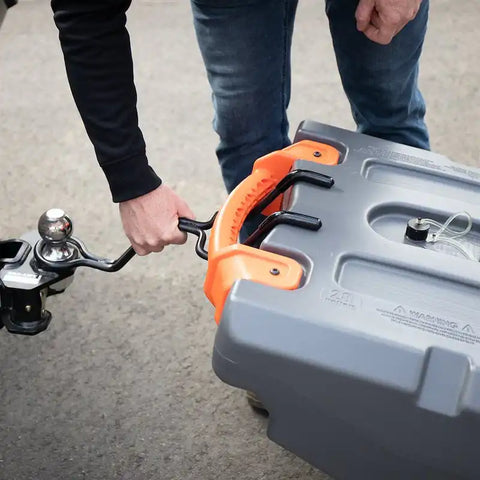 Camco 39004 Portable Waste Holding Tank Rhino Tote Tanks 28 Gallon 2 Wheel