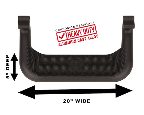 Carr 124031 Super Hoop Assist/Side Step XP3 Black Powder Coat Pair