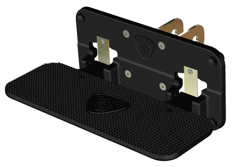 Carr 190001 Mega Step Flat Mount XP3 Black Powder Coat Single