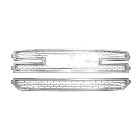 Coast To IWCGI141 Overlay Mesh Style 2 Piece With Emblem Cutout Chrome Plated ABS Plastic