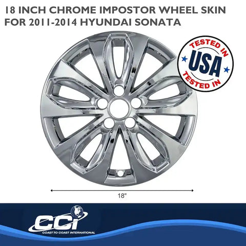 Coast To IWCIMP353X 18 Inch 5 Double Spoke Chrome Set Of 4 Not Steel Wheels