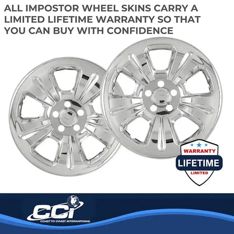 Coast To IWCIMP52X 15 Inch 5 Dimpled Spoke Chrome Set Of 4 Steel Wheels 03-07 Subaru Forester