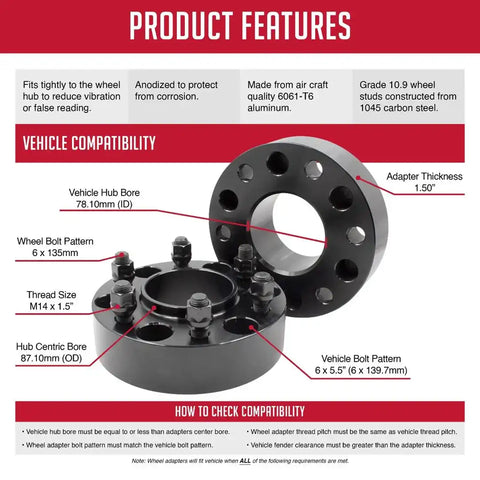 Coyote Wheel Accessories 6550-6135H-E Adapter