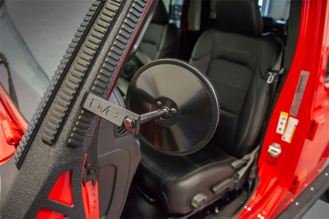 DV8 Offroad D-JP-190049-A 07-21 Jeep Wrangler JK/JL Trail Mirrors for Picatinny Rail