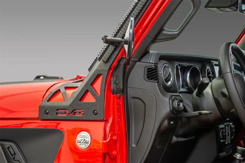 DV8 Offroad D-JP-190049-A 07-21 Jeep Wrangler JK/JL Trail Mirrors for Picatinny Rail
