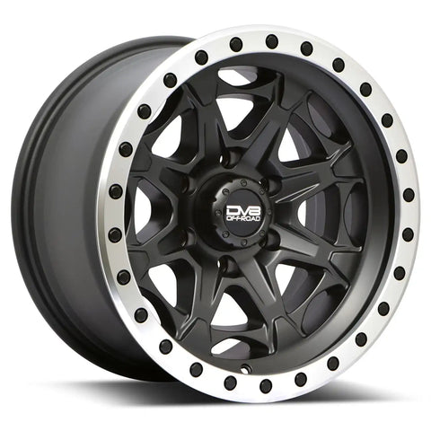 DV8 Offroad 886B-2907312 886 Sim Beadlock Matte Black 20 X 9 BP:5X127 OS:-12