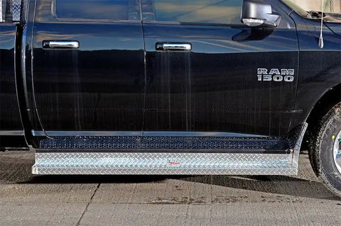 Dee Zee DZ1040 Running Board Cab Section Brite-Tread Aluminum Chevy Express/ Savana 155 Wheel Base