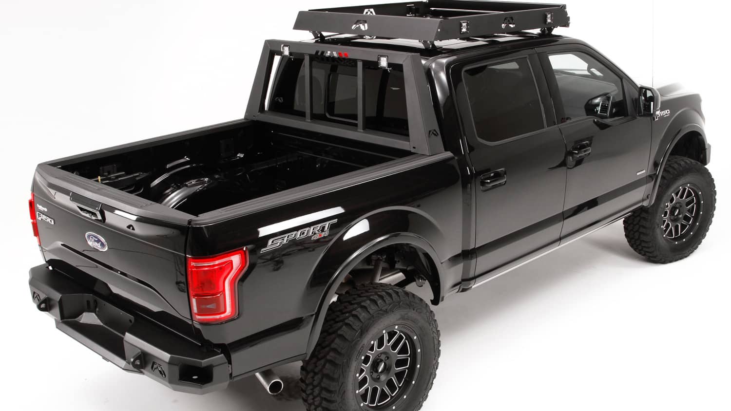 Ffr Racks Fab Fours HR2013-1 - Headache Rack 2 Stage Black Powder Coated ...