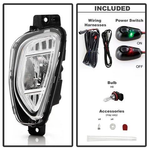 Spyder Auto 9052637 (Spyder) OEM Style Fog Lights W/Switch - Clear