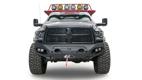 Fab Fours DR19-X4451-B - Matrix Front Bumper w/No Guard Bare Plate Steel