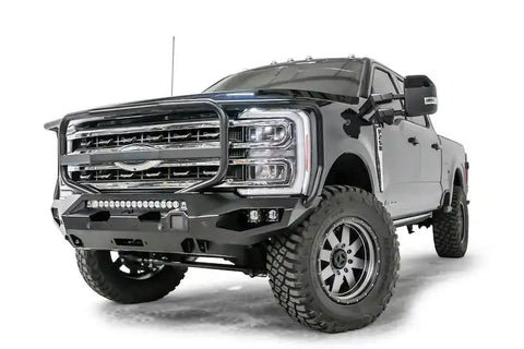 Fab Fours FS23-X5950-1 - Matrix Front Bumper w/Full Grill Guard 2023-2025 F-250/F-350