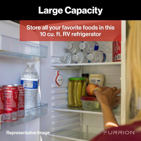 10CU FT 12V DC Refrigerator Arctic Black