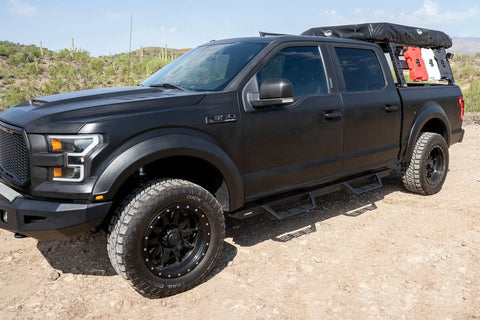 Raptor Series GTS73TY Magnum RT Gen 2 - Drop Steps Black Textured Alloy Steel 07-21 Toyota Tundra Double Cab