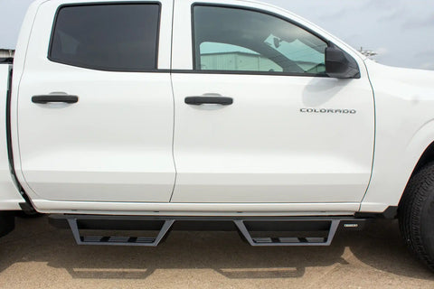 Raptor Series GTS25CH Magnum RT Gen 2 - Drop Steps Black Textured Alloy Steel 15-24 Chevy Colorado/GMC Canyon Crew Cab