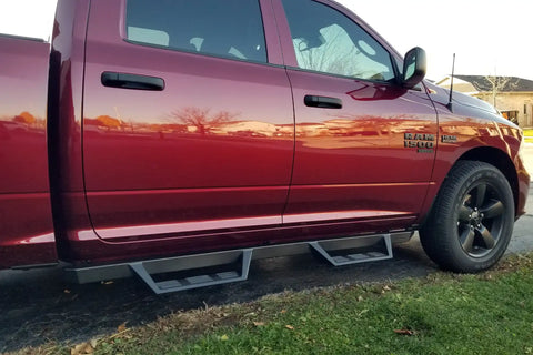 Raptor Series GTS31DG Magnum RT Gen 2 - Drop Steps Black Textured Alloy Steel 16-18 Dodge Ram 1500 19-23 Classic 16-24 2500/3500 Crew Cab