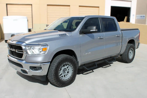 Raptor Series GTS37DG Magnum RT Gen 2 - Drop Steps Black Textured Alloy Steel 19-24 Dodge Ram 1500 New Body Style Crew Cab