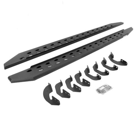 69443687SPC Go Rhino - RB20 Slim Line Running Boards with Brackets Kit - Crew Max Only