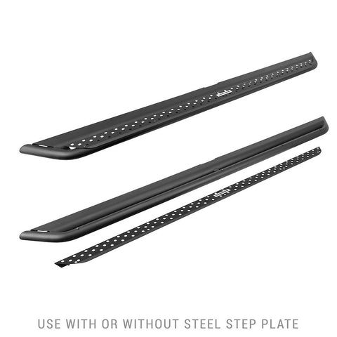 Go Rhino FSDSS4432T Strong steel side steps doubles as a slider to protect rocker panel