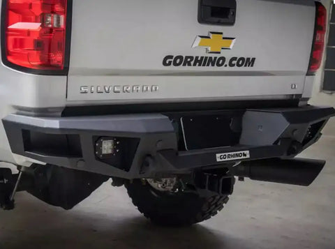 Go Rhino 28173T - BR20 Rear BR Bumper for Chevrolet Silverado GMC Sierra 2500 3500 HD
